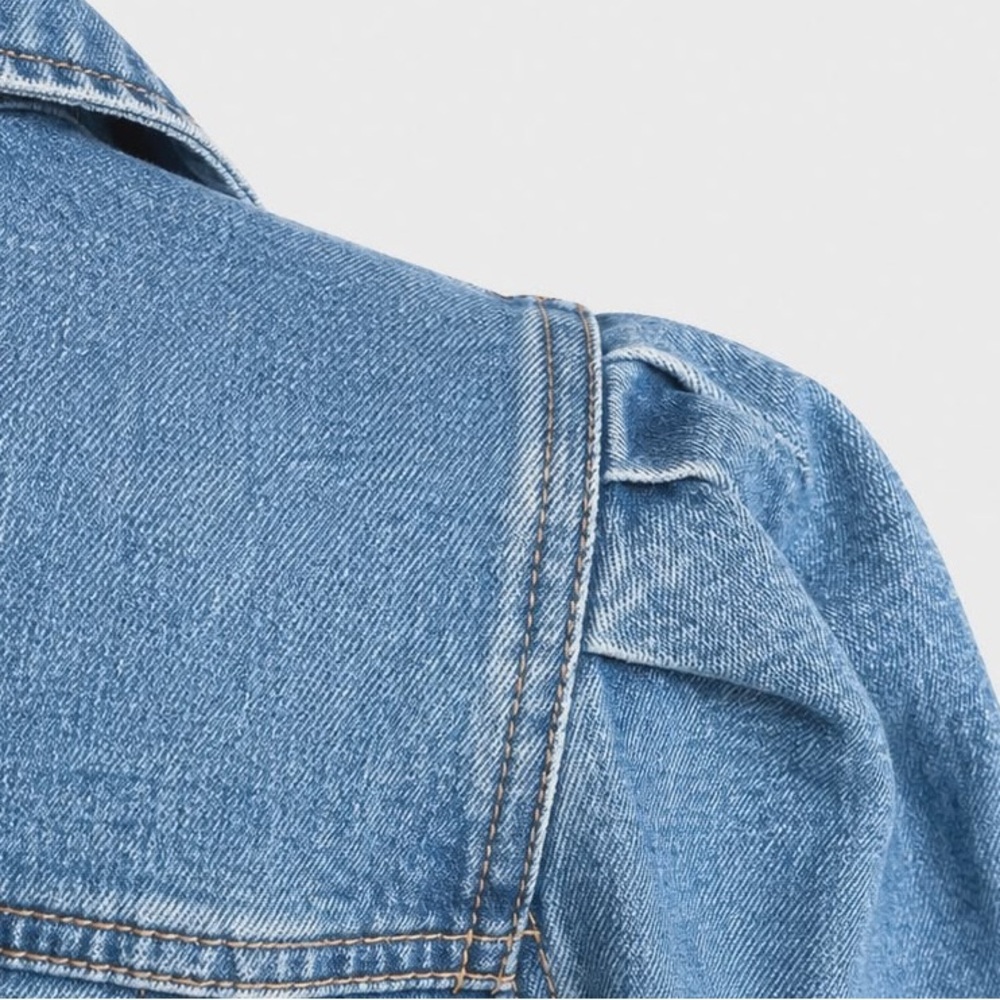 NWOT size 8.  INC International Concepts Blue Denim Long Sleeve Dress - Picture 11 of 13